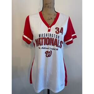 Washington Nationals #34 Harper Women’s Jersey Size Large TX3 Cool